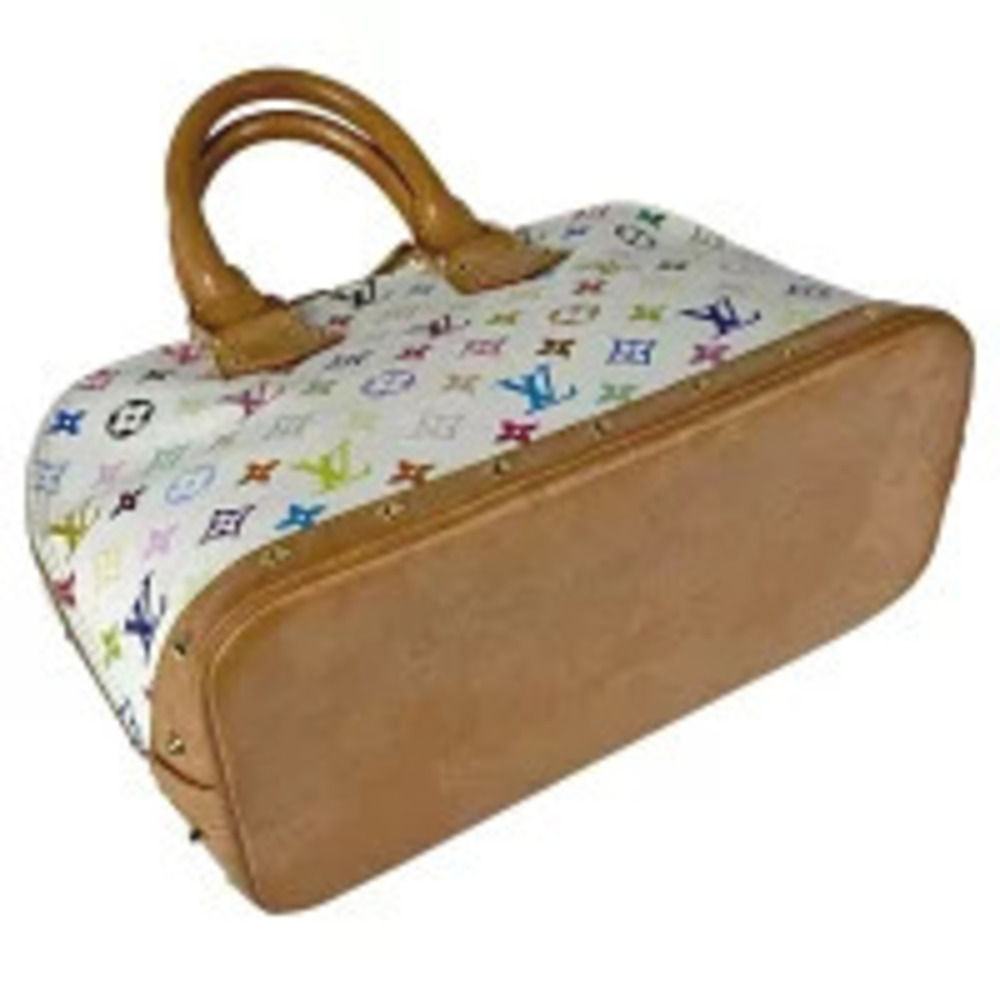 Louis Vuitton handbag Multicolor Blanc Alma Monogram White